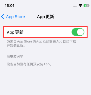 五台苹果15维修中心如何让iPhone15APP自动更新